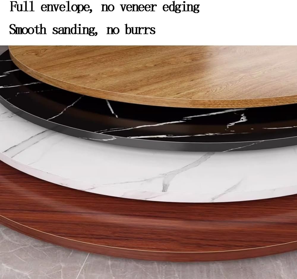 BTBZGFGNYU Round Wooden Dining Table Top/Countertop 12" 16" 20" 24" 28" 30" 36" 40" Coffee Tabletop, Replacement Tabletop for Dining Table(Light Walnut,28"(70cm))