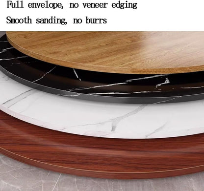 BTBZGFGNYU Round Wooden Dining Table Top/Countertop 12" 16" 20" 24" 28" 30" 36" 40" Coffee Tabletop, Replacement Tabletop for Dining Table(Light Walnut,28"(70cm))