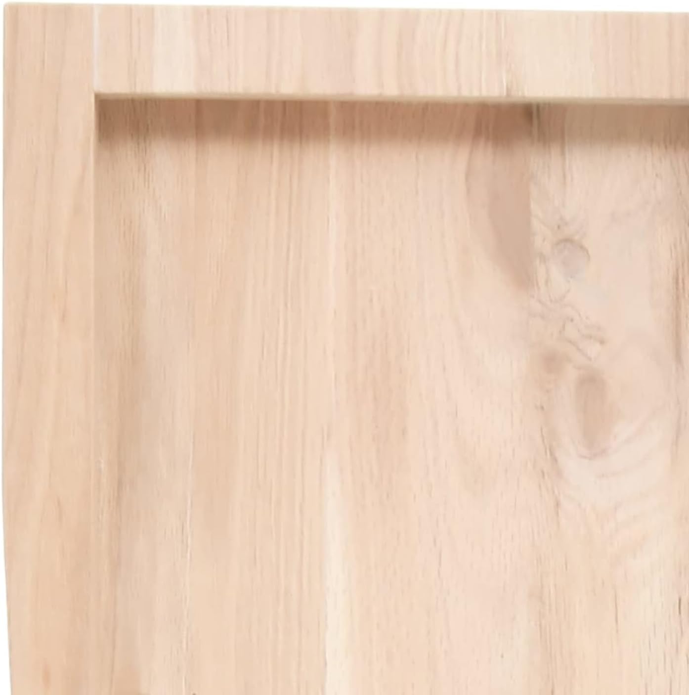 100 x 60 cm Solid Oak Table Top, Raw Wood, Live Edge, Replacement for Kitchen Center Table, Dining, Desk, Countertop - Versatile Furniture per Home & Office