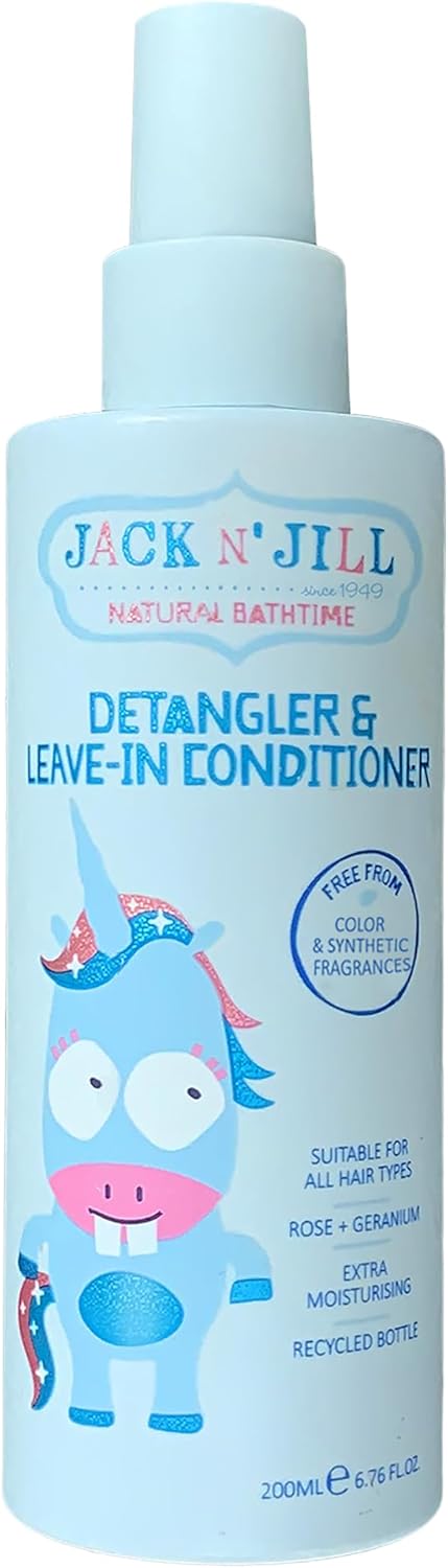 Jack N' Jill Detangler and Leave-in Conditioner Rose and Geranium 200ml
