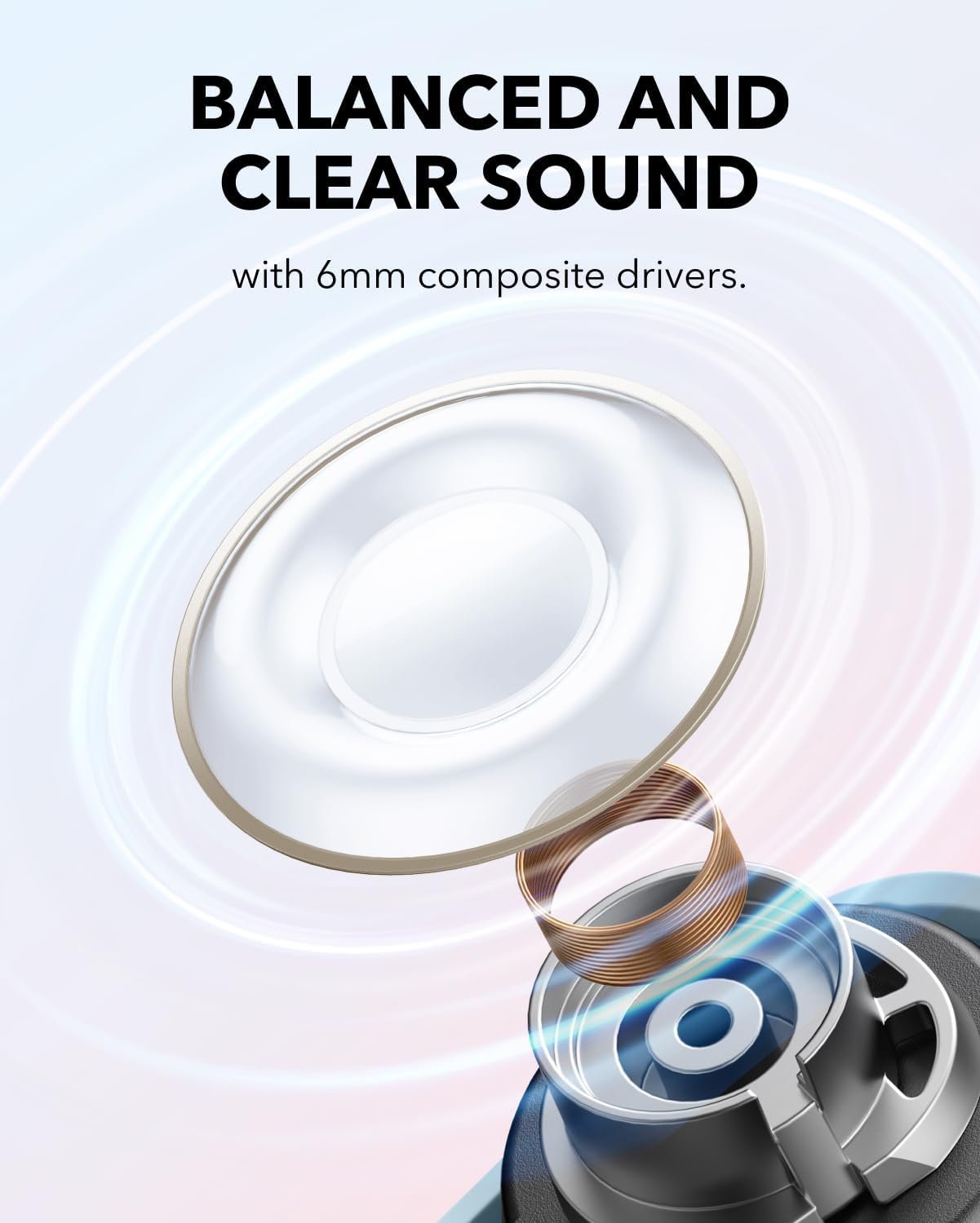 soundcore A30i by Anker, Smart Noise Cancelling Earbuds, Lipstick-Shaped Stylish Design, Tiny, Lightweight Comfort, Clear Sound, IP54, 15H Playtime in ANC Mode, Wireless Earbuds, Bluetooth 5.4