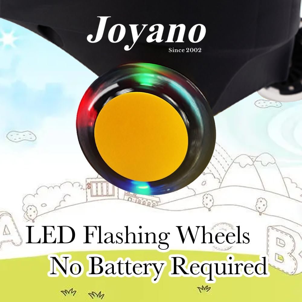 Joyano Swing Car, LED Flashing Wheels, Ride on Wiggle Car Boys and Girls, No Batteries, Gears or Pedals, Twist, Turn, Wiggle Movement to Steer, for Toddlers, Kids 3 Yrs and UP, 50kg/110lb (Blue)
