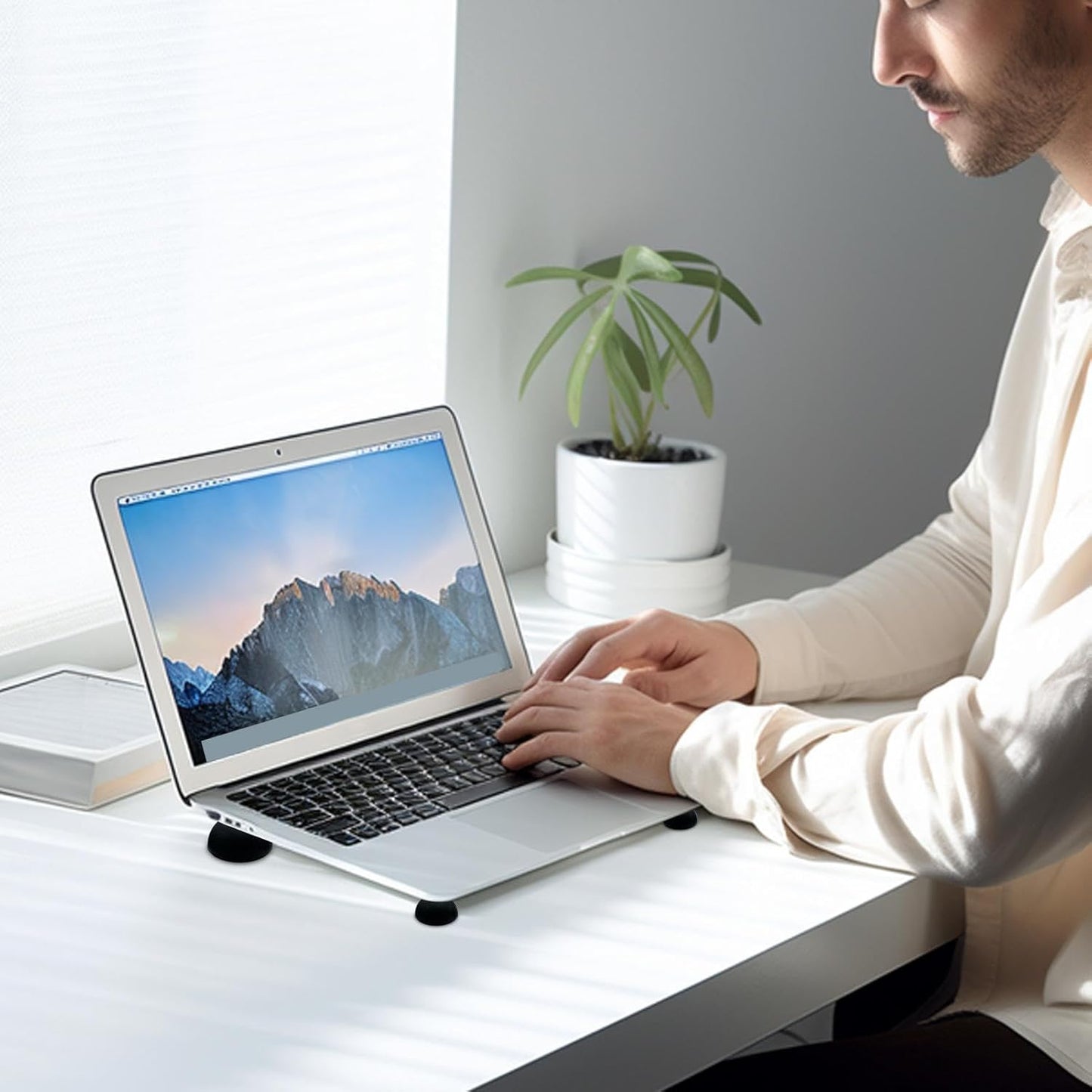 Hemisphere Pad for Laptop Cooling | Portable Silicone Small Hemisphere Pad - Multifunctional Cooling Stand Non Slip Stable Hemisphere Riser for Laptops