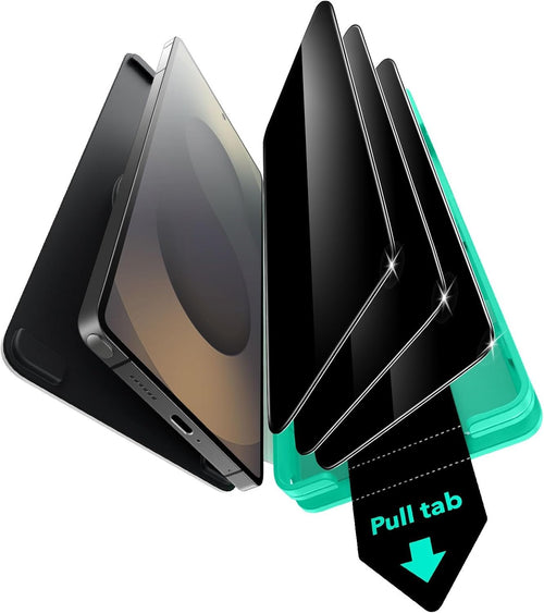 ESR 3 Pack for Samsung Galaxy S25 Ultra Privacy Screen Protector, 9H+ Hardness Tempered Glass with Easy Installation, Auto Dust-Elimination Tool for Galaxy S25 Ultra [6.9”], Anti-Spy