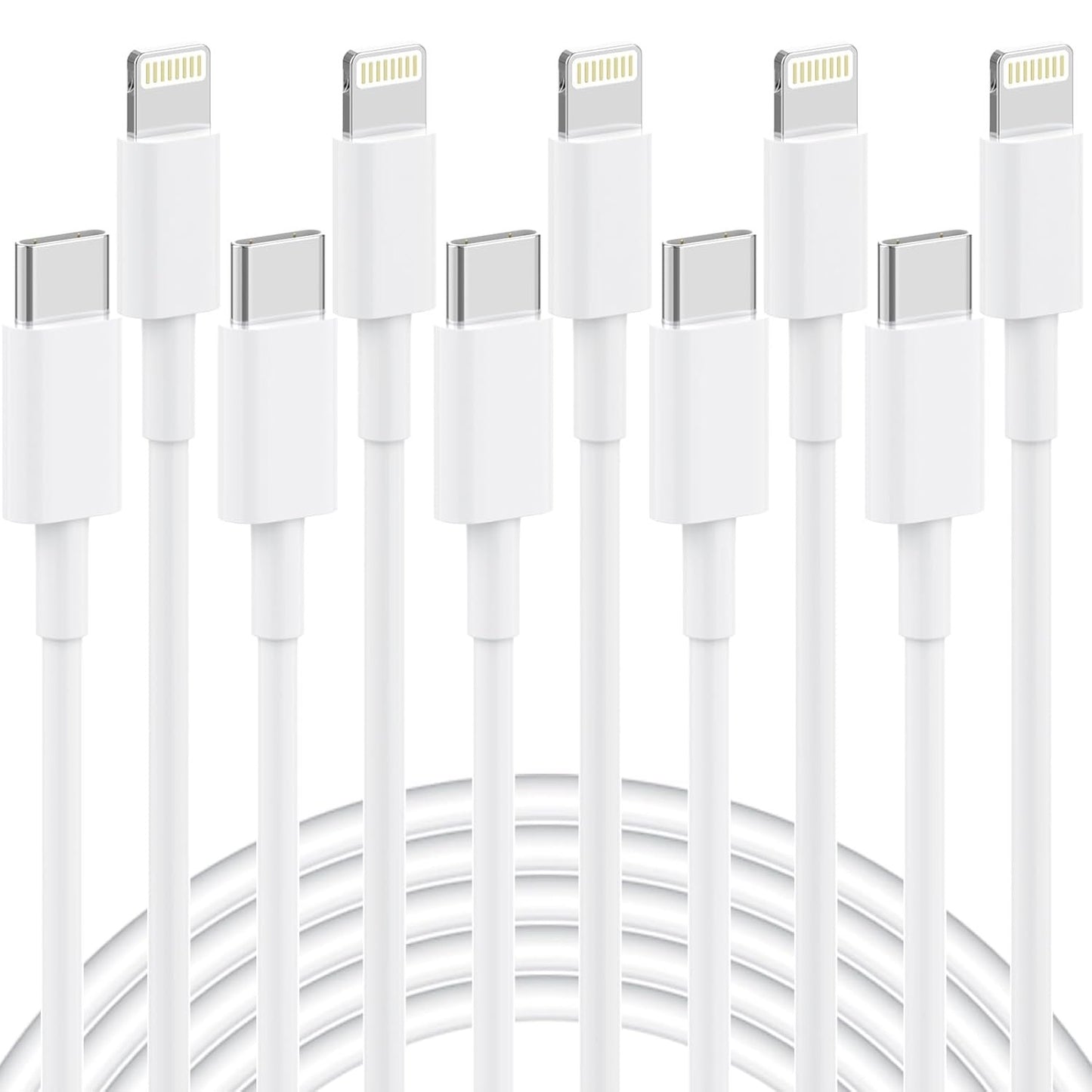 AZMOGDT 5Pack 6FT Long Lightning Cable Fast Charging iPhone Charger Cord for iPhone 14 13 12 11 Pro Max XR XS X 8 7 6 Plus SE, iPad