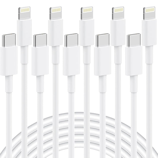 AZMOGDT 5Pack 6FT Long Lightning Cable Fast Charging iPhone Charger Cord for iPhone 14 13 12 11 Pro Max XR XS X 8 7 6 Plus SE, iPad