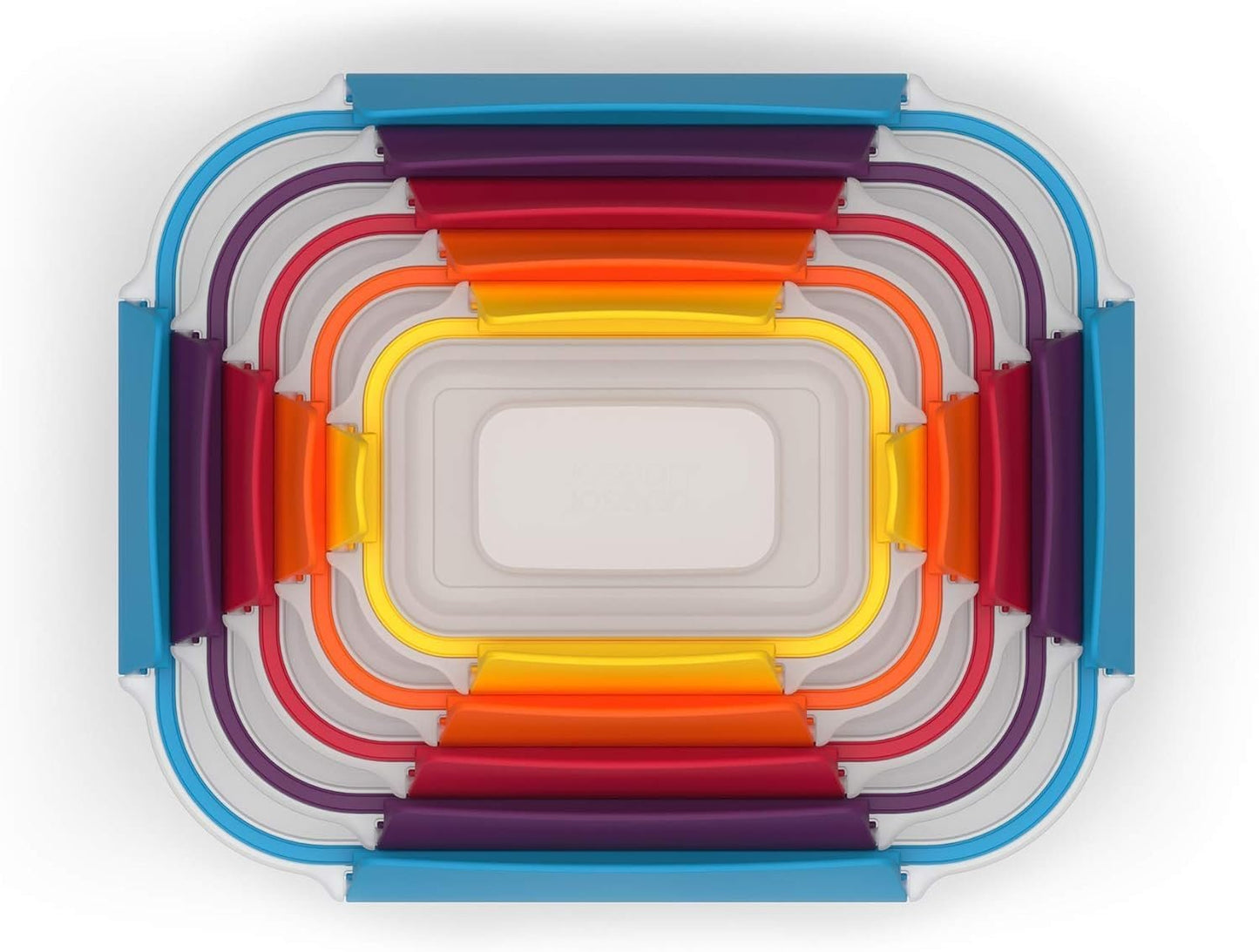 Food Storage Container Set with Lockable Airtight Leakproof Lids, 10-Piece, Multi-Color, Plastic BPA Free