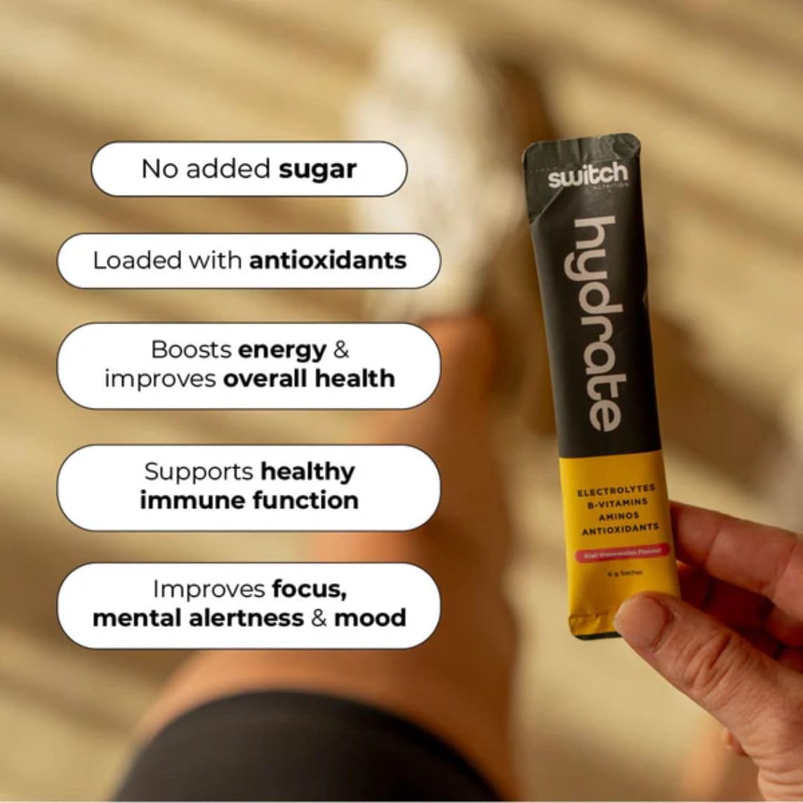 Switch Nutrition Hydrate 20 Sachets Lemon Lime