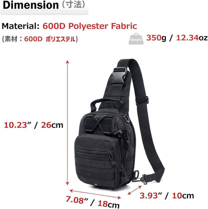 Azarxis Tactical Waist Pack Bag Pouch Pack with Water Bottle Holder Outdoor Waist Shoulder Bag for Cycling Camping Climbing Hiking Trekking Running Hunting Fishing Travel