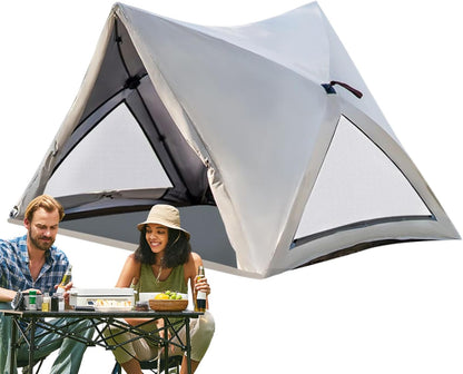 Tents For Camping, Waterproof Beach Tent, Foldable Shelter For 3-4 Person Use, Family Pop-Up Tent, Automatic Setup Outdoor Gear, Portable Travel Equipment, Hiking Camping Essentials For Adventure
