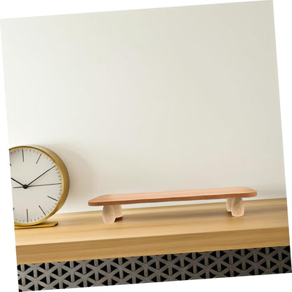 ETHZZLE Desktop Monitor Stand Riser Wooden Floor Riser for Enhanced Workspace Organization Stylish Office Desk Storage Shelf Optimizes Viewing Angle and Reduces Eye Strain
