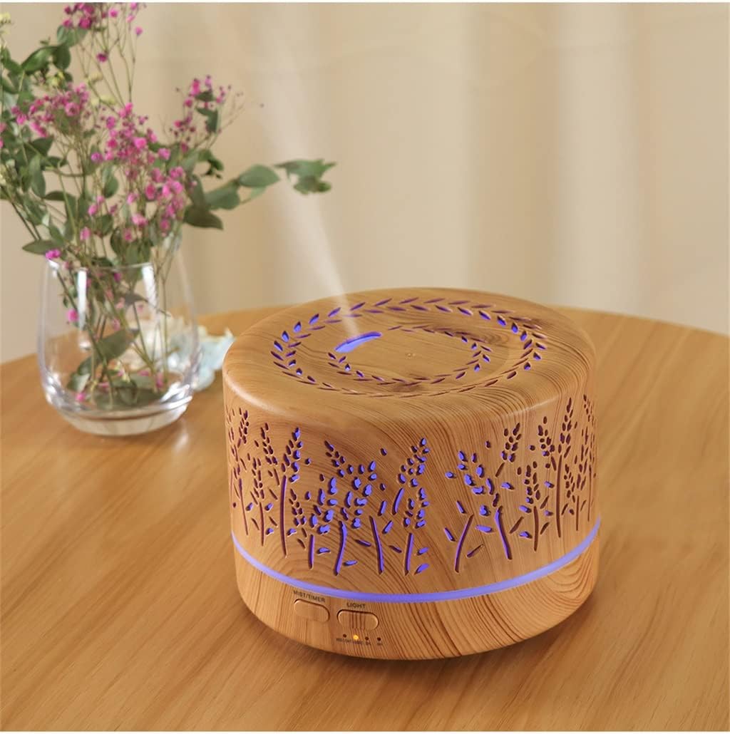700ml Remote Control Electric Air Humidifier Aroma Diffuser Essential Oil Cool Mist Maker 7 LED Light Coloful(D,JP Plug)