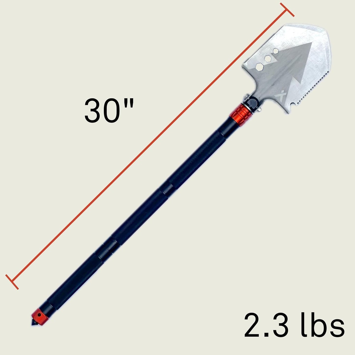 Bear Grylls Ultimate Survival Tool，180 Degree Folding Camping Shovel，Folding Shovel for Camping, Hiking and General Survival