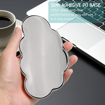 Cloud Wrist Rest for Mouse, Superfine Memory Foam Soft Gel Wrist Support Pad, Ergonomic Wrist Pain Relief Mouse Pad Wrist Support with Anti-Skid Base for Office, Computer, Laptop（White）