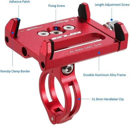 Doorslay Velo Potence Universal Phone Holder Adjustable Bike Mount GPS Bracket Cradle for Mountain Bike