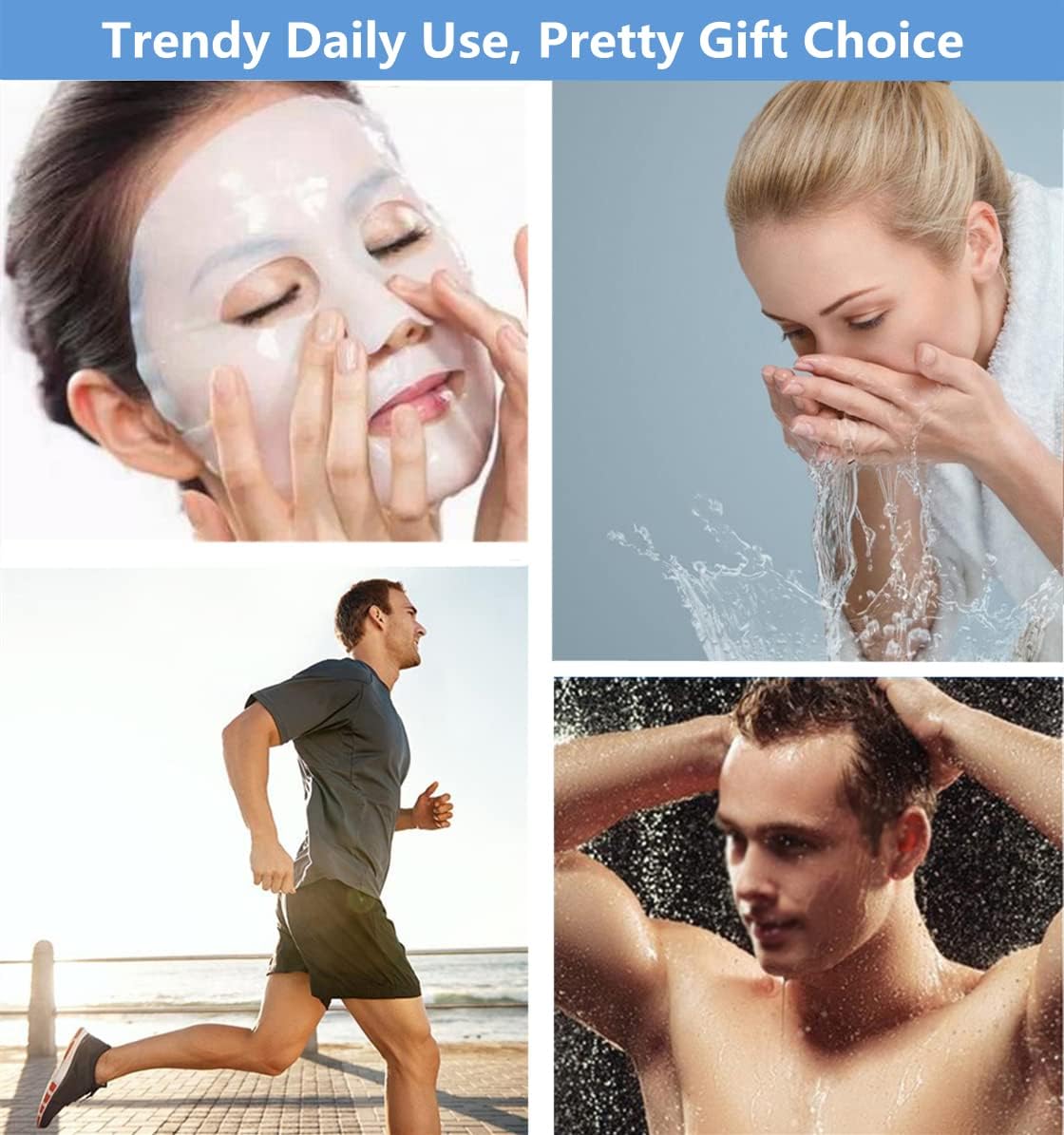 XINGZHE Metal Hair Band for Men Women's Hair Hoop Clips, Unisex Black Wavy Spring Headband for Men's Hair Accessories Bands Simple Elastic Non Slip Wide Headbands Headwear Bandeau for Outdoor Sporters