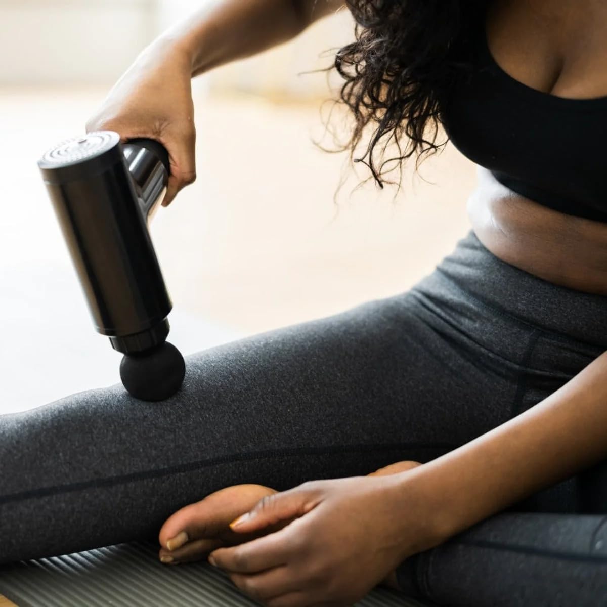 Remology Impact Therapy Massage Gun for Pain Relax – 6-Speed Muscle Massager, Percussion Massage Tool with 4 Heads, Rechargeable Vibrating Massage Gun