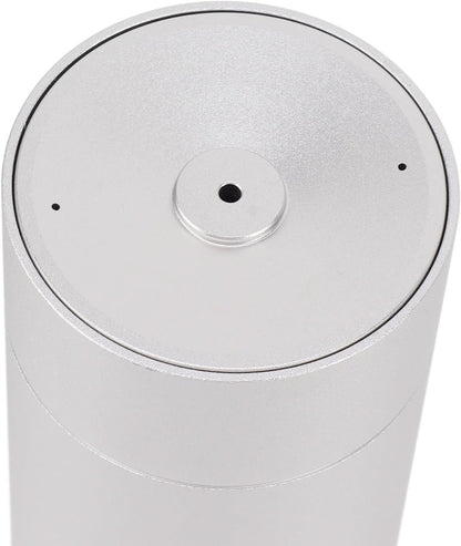 Scent Air Machine, Large Coverage Area Silver Cylindrical Shape Essential Oil Diffuser with Remote Control for Home (US Plug)