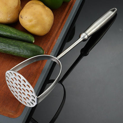 HOLIDYOYO Tools for Grinding Potatoes Set Kitchen Tools Kitchen Gadgets Kitchen Masher Press for Potatoes Dad Kitchen Utensils Crusher Beans Stainless Steel 304 Silver