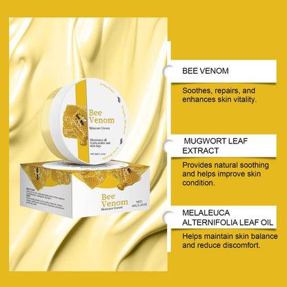 2Pcs Bee Venom Cream,Bee Venom Comprehensive Cream,Bee Venom Wart And Mark Removal Treatment,Face Moisturizer,Anti Inflammatory And Skin Nourishment Cream,Anti Aging Cream