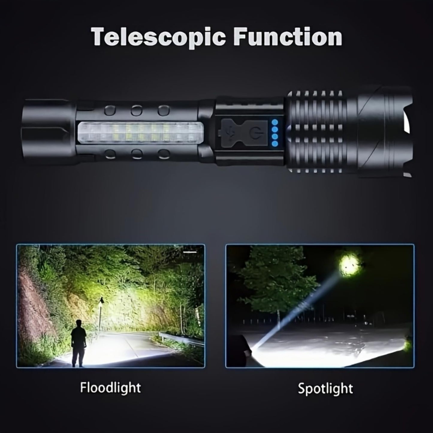 BEOWUI Suptruck Voltguard X95 Tactical Flashlight, 2 High Lumen Flashlights with 7 Light Modes, Ipx6 Waterproof, Strobe, 18650 Battery Powered, Must Have for Camping 2025 (2