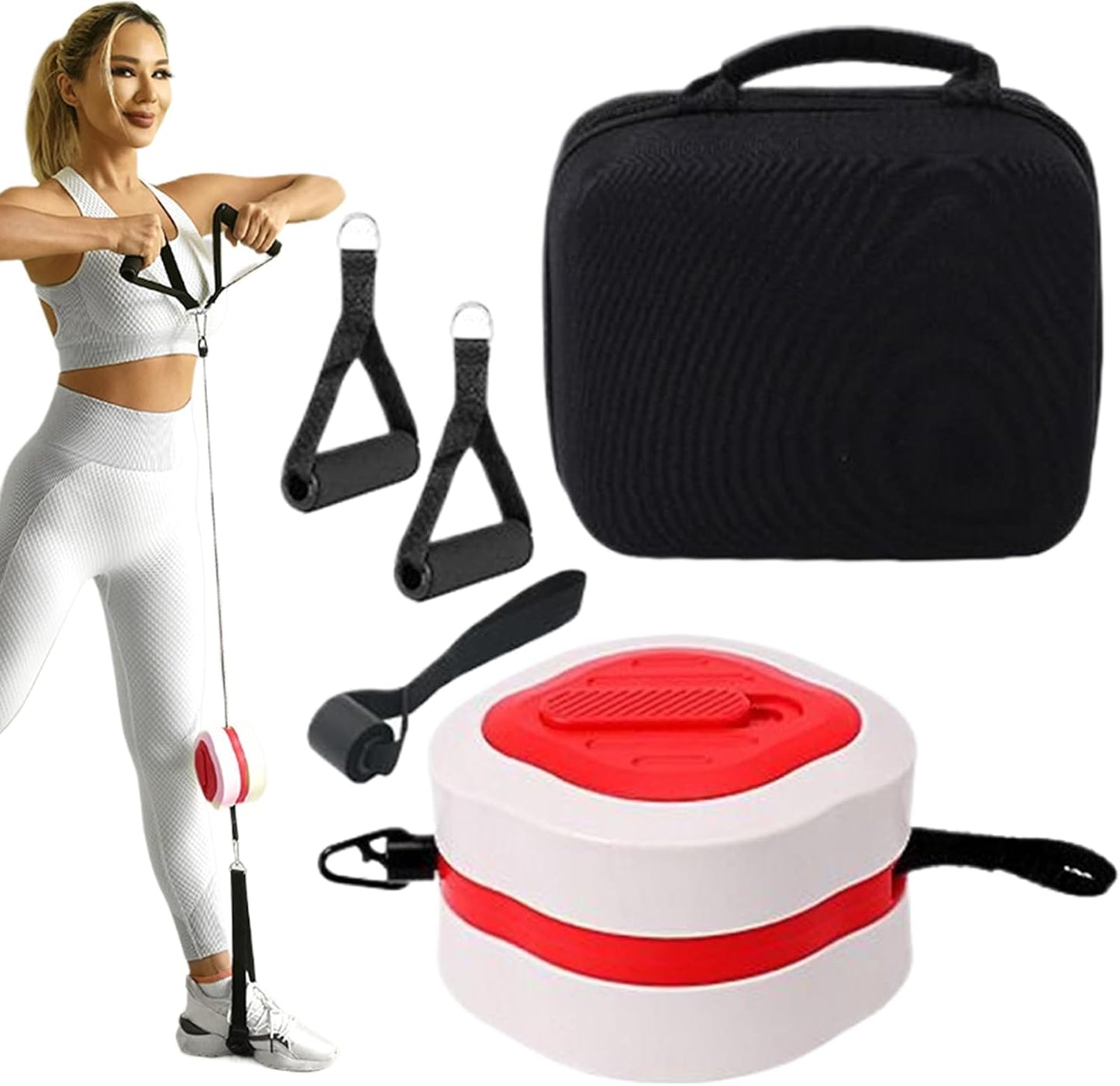 Exercise Bands, Full Body Resistance Set, Muscle Training Gear, 9.06x7.87x4.33 Inches, Long Lasting Fitness Tubes, Strength Equipment for Legs, Arms, Chest, Core Home Workouts