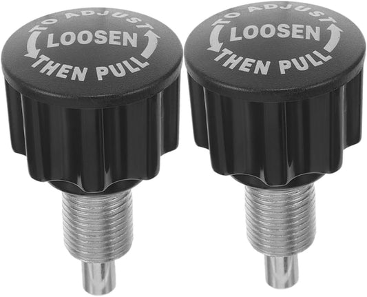 BRIGHTFUFU 2pcs Adjustable Pull Pin Spring Knob for Exercise Bike Replacement Parts Fitness Equipment Accessory for Weight Bench Home Gym