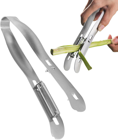Vegetable Peeler, Double-Sided Stainless Steel Cucumber Peeler, Kitchen Gadgets Tools for Salad Making Juicing Restaurant Outdoor Market Food Prep