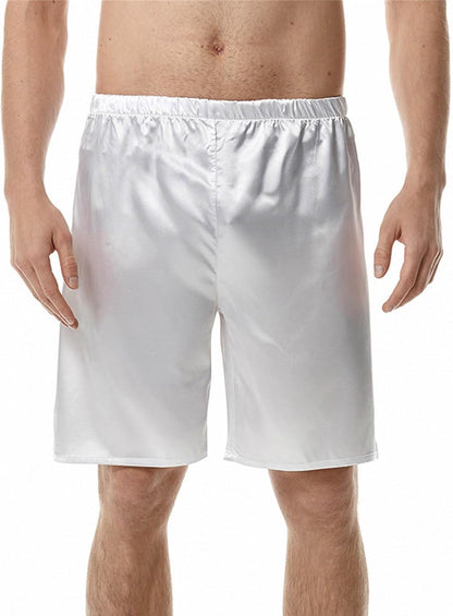Star Boy Uomo Estate Fitness Sport Tempo Libero Tinta Unita Nero Singolo Strato Pantaloncini per Uomo Tech Mens Pantaloni, bianco, L