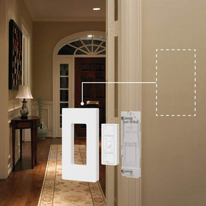 Lutron Caseta Smart Lighting Wall Plate Bracket for Pico Smart Remote(Pico Sold Separately), Directly Mount Pico Remote To The Wall, 3-Way (No Wires Required), PICO-WBX-ADAPT