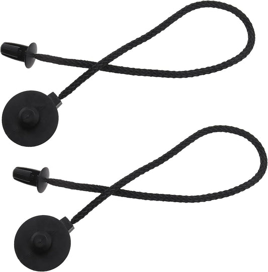 SING F LTD 2pcs Parcel Shelf String Rear Trunk Storage Bag Tray Straps Plastic CV6Z5846538A Compatible with MK3 Hatchback 2012-2018 Black