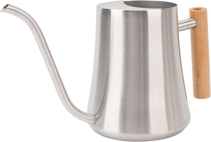 Elegante Lattina a Bordo Interno con Manico da Becco e in Legno - Design in Acciaio Colorato per Piante Domestiche, Ers, Succulente e Bonsai L Opachi Opachi (#3)