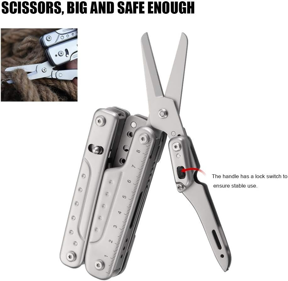 ROXON S802 Phantom Multi Tool Pliers and Scissors with Replaceable Knife and Wire Cutters