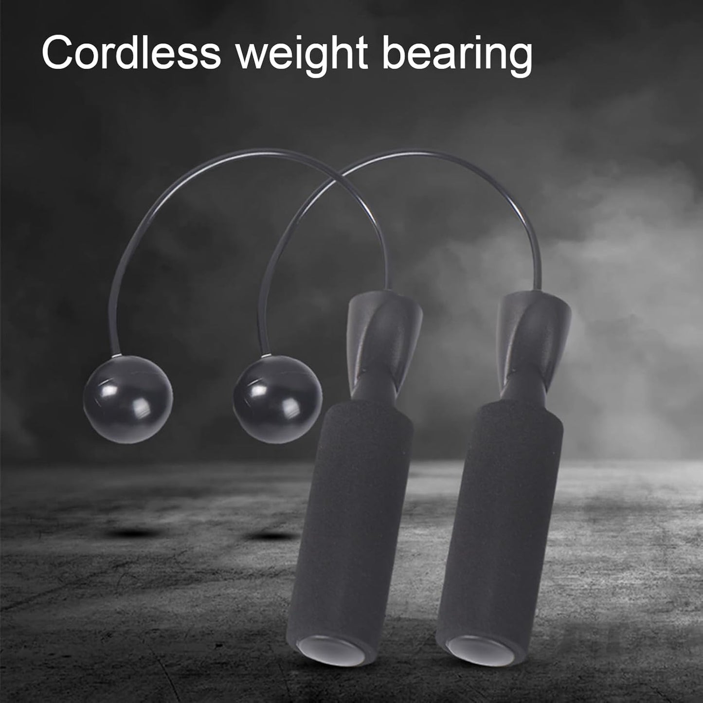 Cordless Jump Rope, Weighted Skipping Fitness Tool, Esercise Equipment, Adjustable Handles, Compact Training Gear for Indoor Home Gym and Outdoor Workouts