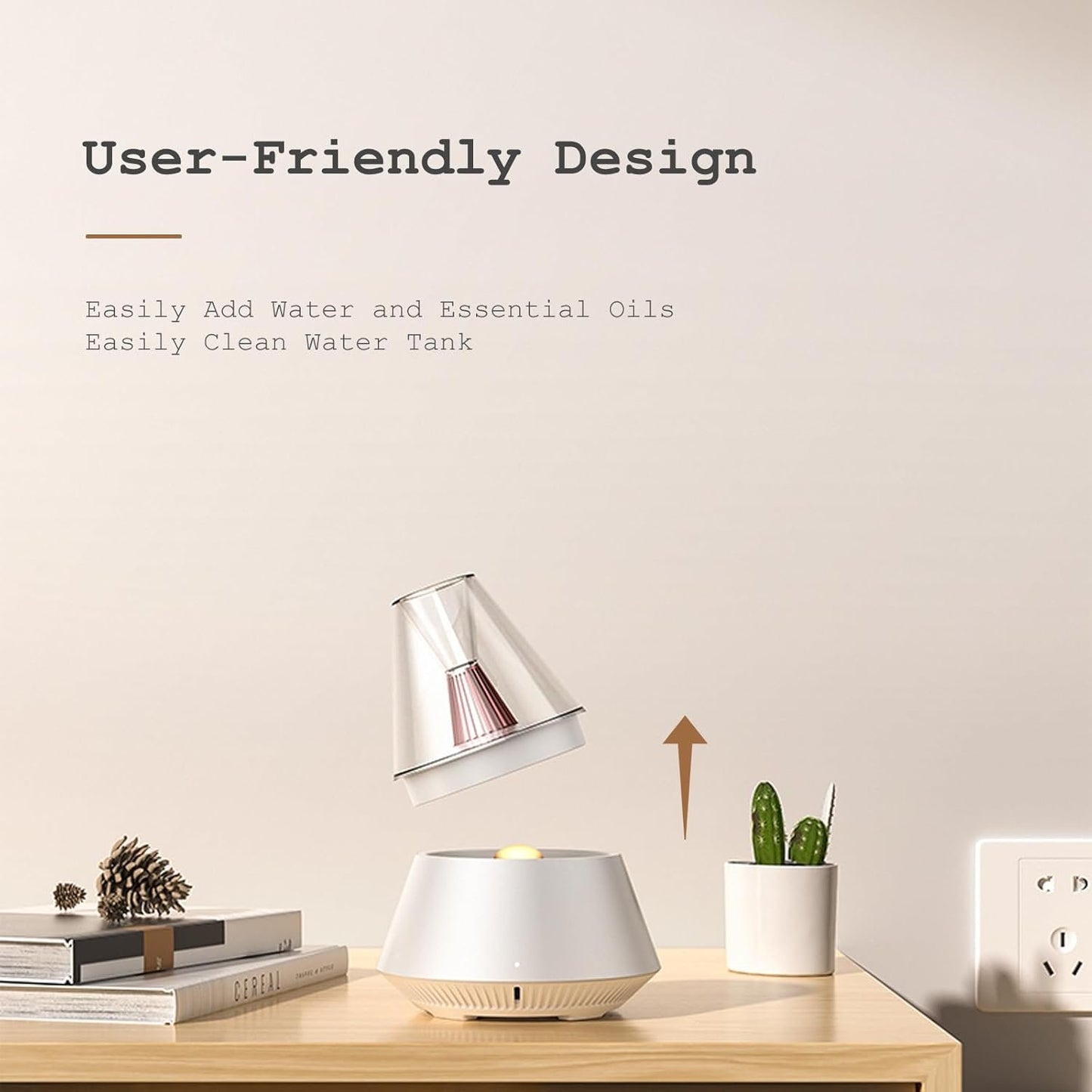 DEALFUN Essential Oils Aroma Diffuser,Portable Humidifier with Cool Mist and Warm Light Effect,Remote Control,150 ml Capacity,for Bedroom, Office, Living Room, Yoga (Black)