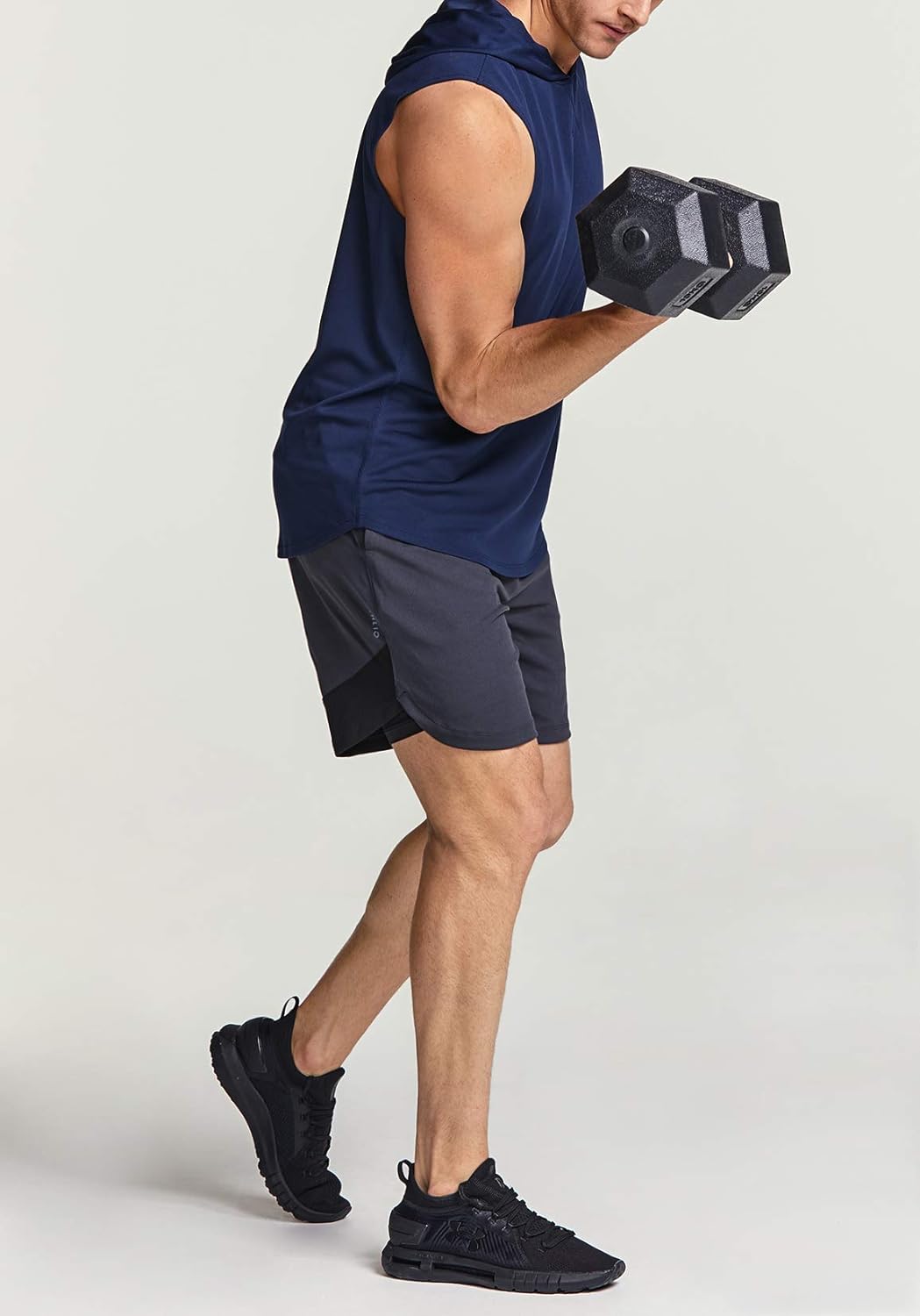 ATHLIO Men’s 1~2 Pack Athletic Shorts | Quick Dry Mesh Running & Training Shorts with Pockets