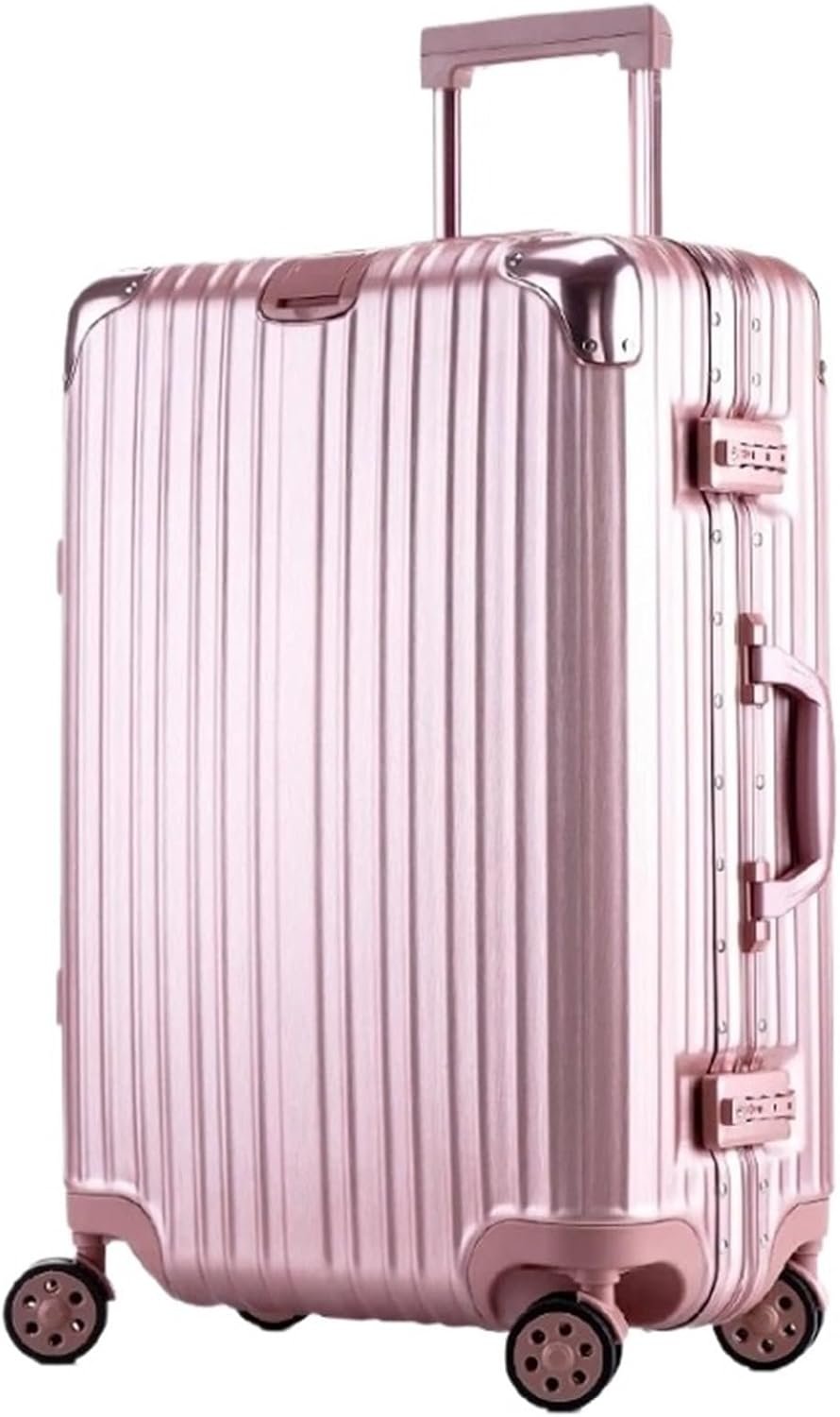 Luggage Suitcases with Wheels Large Capacity Hard Edge Luggage Security Combination Lock Trolley Suitcase (Color : B, Size : 22in)
