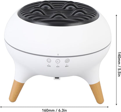Aromatherapy Flame Diffuser, Electric Essential Oil Diffuser with 7 Color Ambient Light Remote Control High Temperature Steam Air Mist Humidifier for Home and Office
