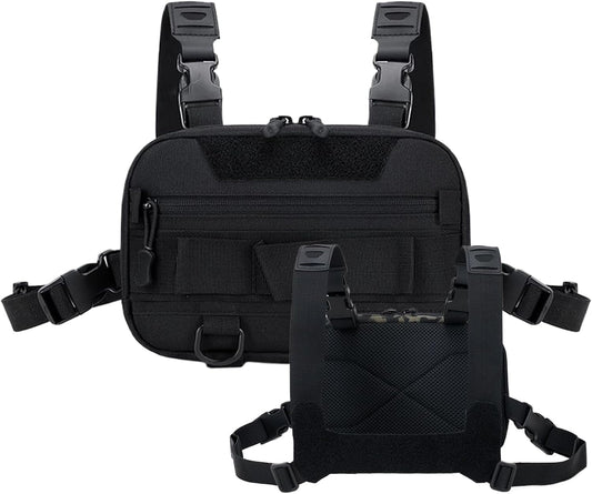 Generico Fishing Chest Pack, Waterproof Large Capacity Fishing Tackle Bag, Backpack Portable Compact Versatile Ideal for Outdoor Sports, Running, Hiking, Camping, Travel