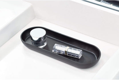 iDesign Cade 4-Piece Bathroom Accessory Set, Matte Black