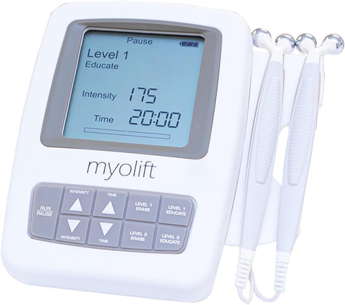 MyoLift Mini Microcurrent Facial Device - Non-Invasive Face Lift, Facial Skin Care Products for Anti Aging, Skin Tightening - Esthetician Supplies and Skin Care Tools - Up to 400 Microamps