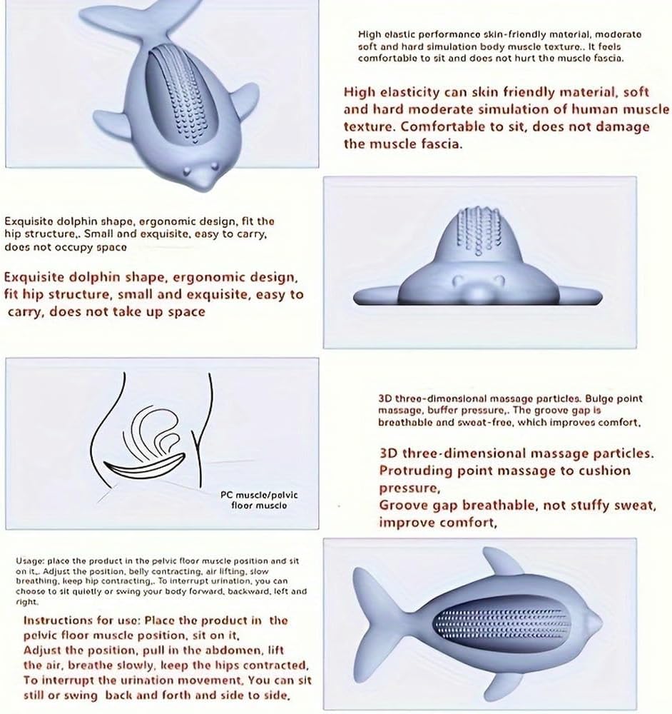 ZBDZSW Versatile Allenatore del Pavimento pelvico in Silicone - PC rafforzamento Muscolare per Uomini e Donne, Recupero Post-Partum tonificazione della Parte Interna della Coscia