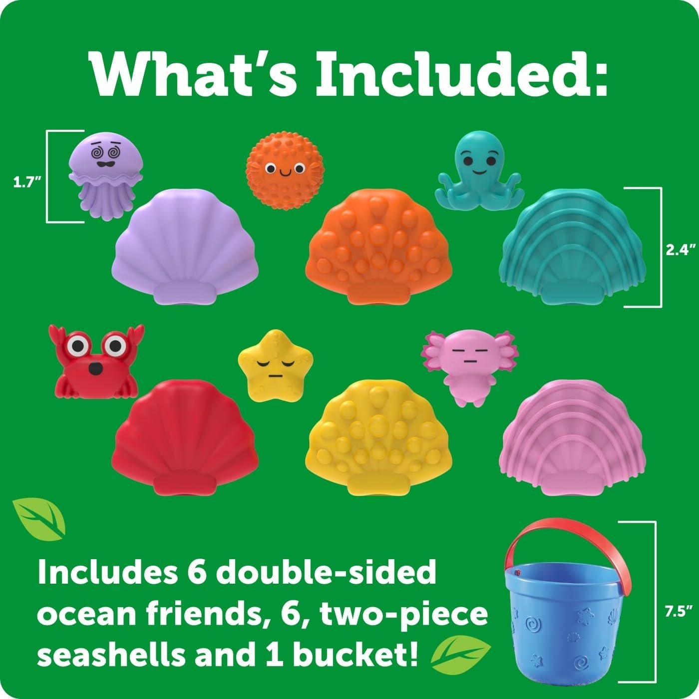 Learning Resources Emotional Ocean Shells Sensory Toy 18 Months + SEL Learning Aid
