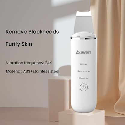 AIWOIT Scrubber for Skin Care Blackhead Remover Face Spatula Black Head Removal Pore Cleaner Tools for Facial Deep Cleansing