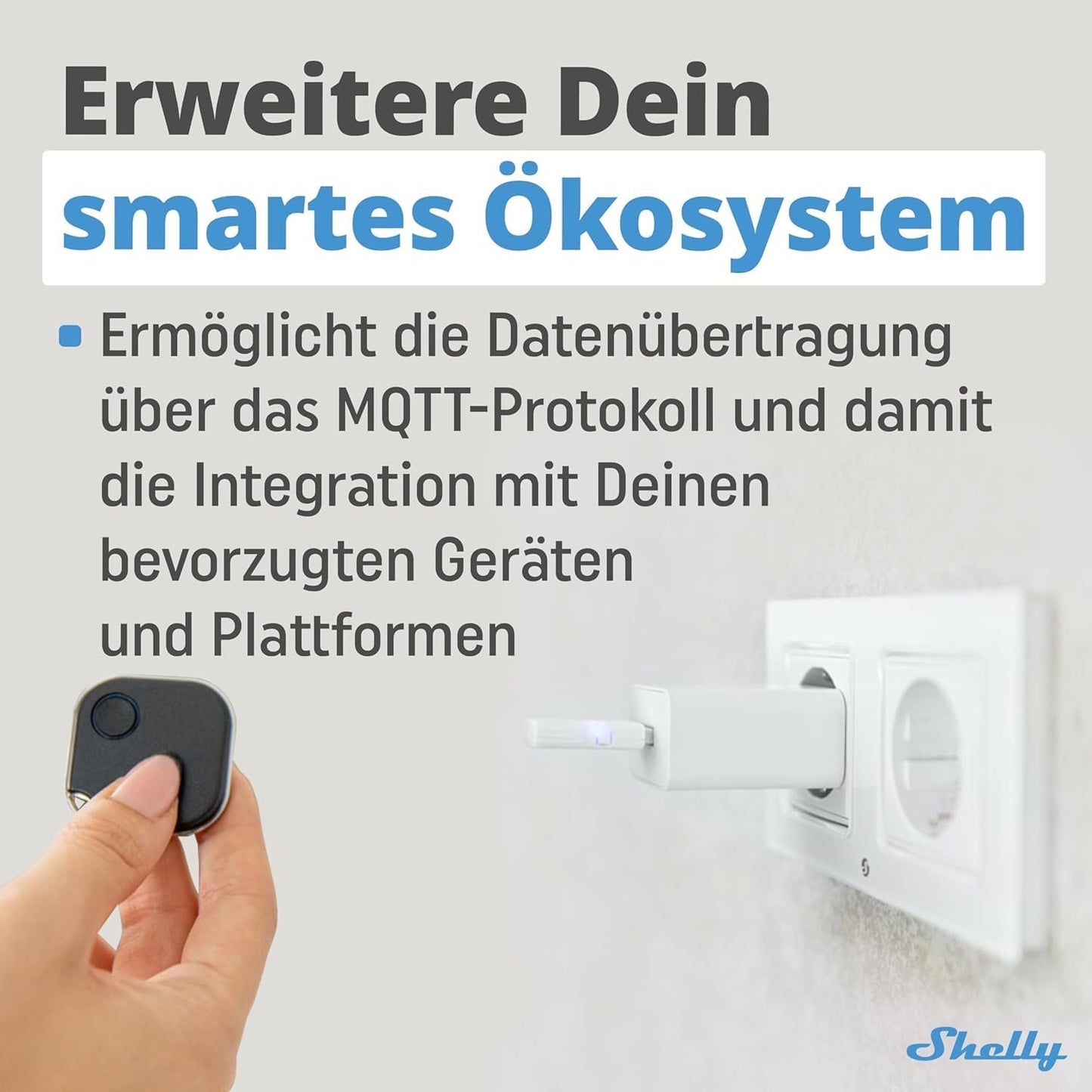 Shelly BLU Gateway | Pack of 2 | Bluetooth WiFi Gateway in a USB-A Dongle | Home Automation | Compatible with Alexa & Google Home | iOS Android App | Wireless [Energy Class B]