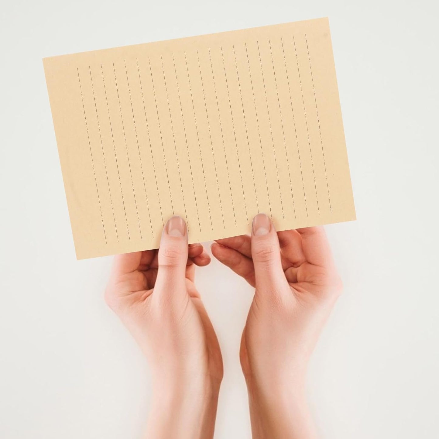 STOBOK 100pcs Writing Paper with Horizontal Line, A5 Letter Envelopes Paper Vintage Kraft Antique Retro Office Accessories School Supplies