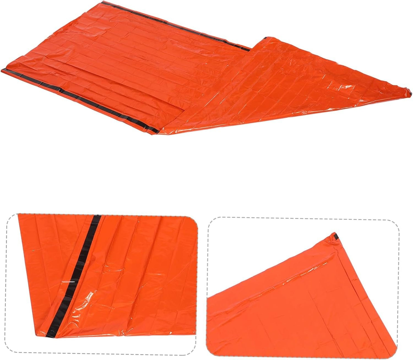 Abaodam Emergency Survival Sleeping Bag Portable Thermal Sack Lightweight Reflective Emergency Blanket for Camping and Hiking Against Dirt and Moisture Compact First Aid Gear