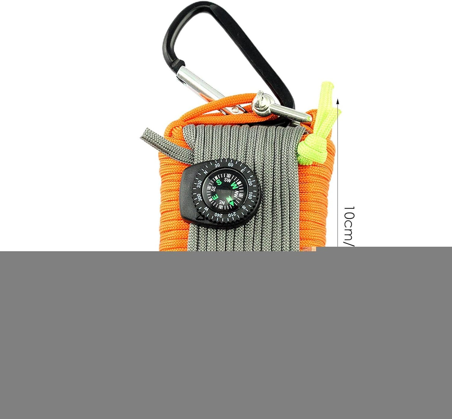 Camp Survival Kit | Survival Gear Equipment Tools - Hunting Fishing includes Saw, Paracord, Pin, Return Pin, Hiking Buckle Etc Shwing