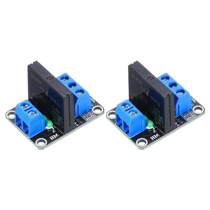 MECCANIXITY 2 Pcs DC 5V 1 Channel Relay Module Switch Board Shield 2A Low Level Trigger for Electronics Industrial Home Automation