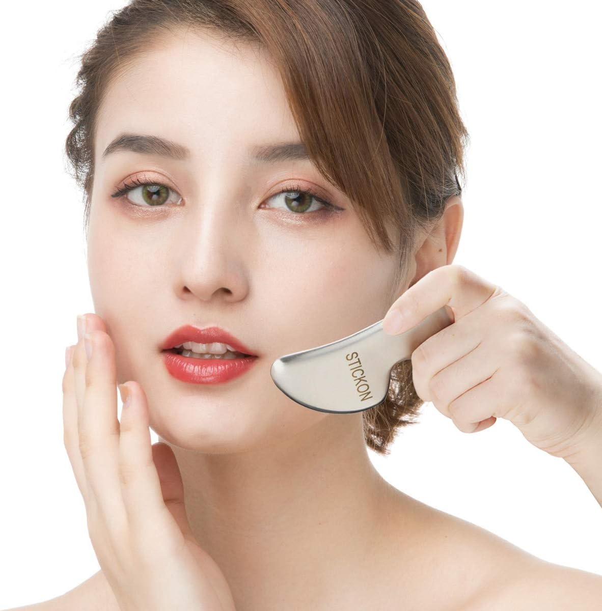 JustSun Gua Sha Stainless Steel Massage Instrument IASTM Tools for Soft Tissue Mobilization and Muscle Pain Reduction (Style 024)